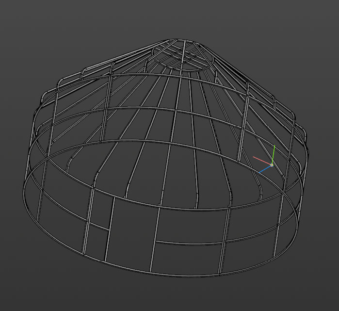 3D модель Юрта диаметр 5,5 метра