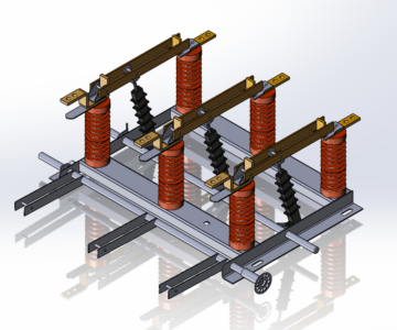 3D модель Распределительное выключающее устройство РВЗ 20кВ