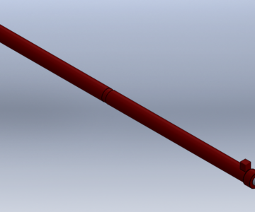 3D модель Гидроцилиндр ЦГ-63.50х1680.01 (КС-45717К-1)