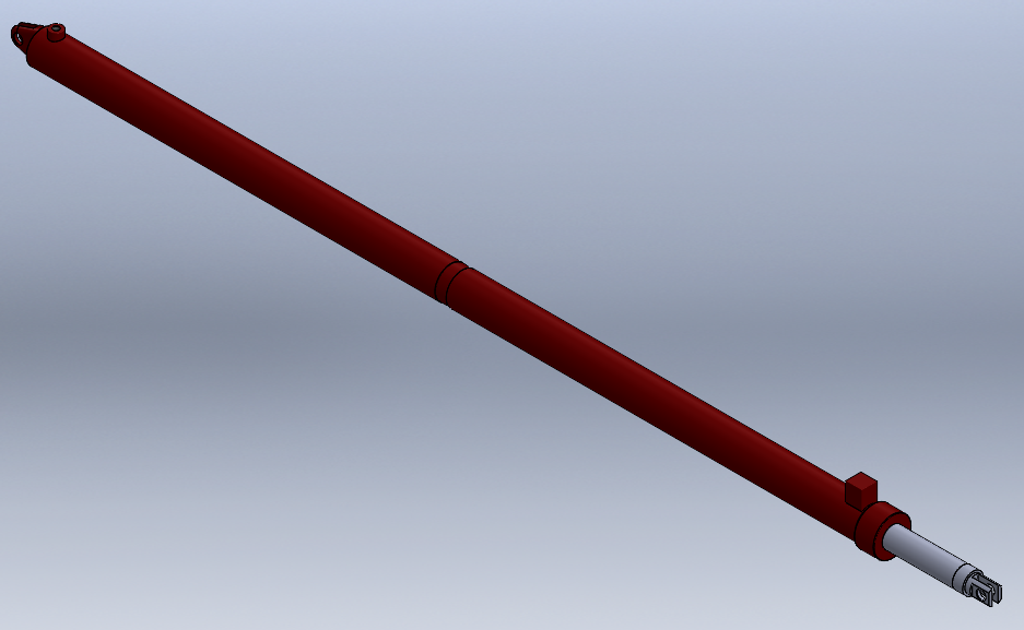 3D модель Гидроцилиндр ЦГ-63.50х1680.01 (КС-45717К-1)