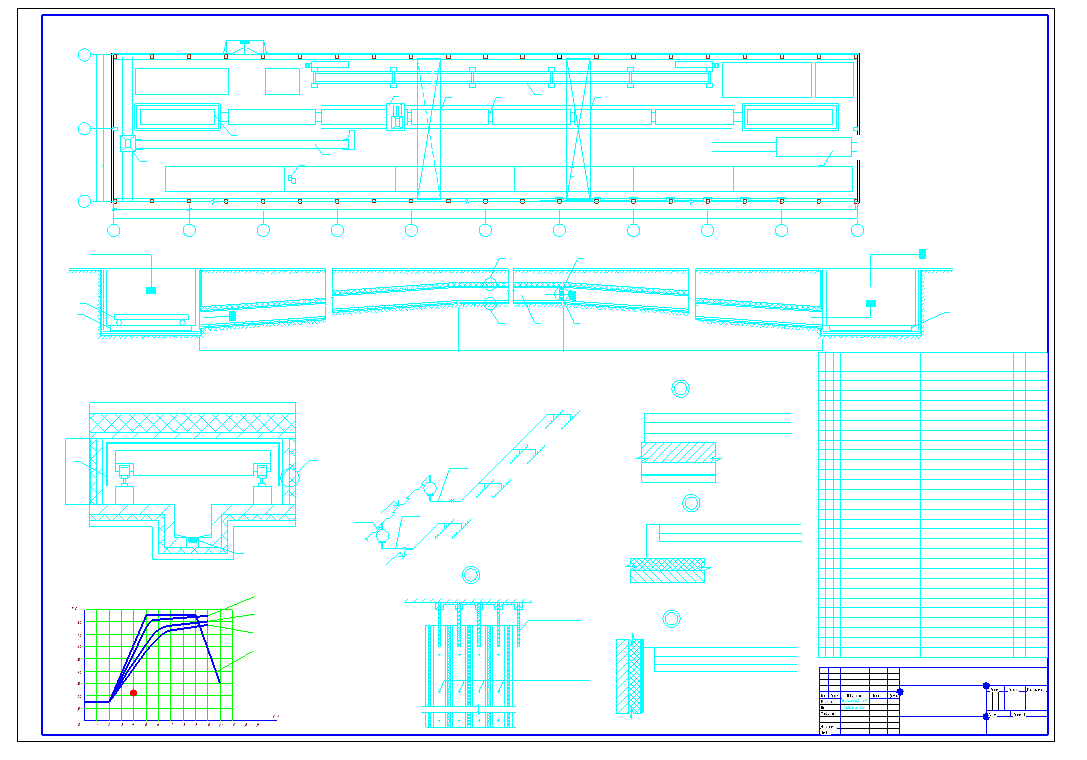 Чертеж Расчет, конструирование и составление теплового баланса установок для тепловой обработки строительных материалов и изделий