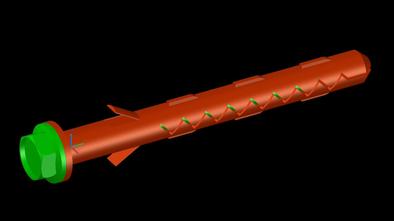 3D модель Дюбель 10х115