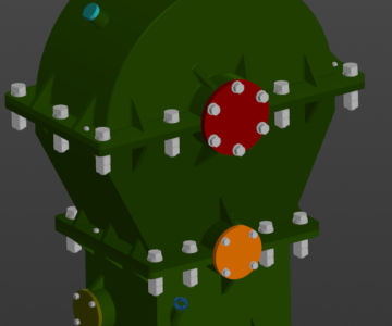 Чертеж Редуктор двухступенчатый шевронно-червячный