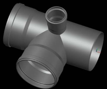 3D модель 3Д модели ПП канализационных труб и фитингов