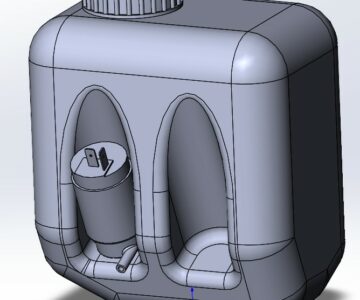 3D модель Бачок омывателя ПАЗ-3205 12V в сборе ПРАМО 11225208010