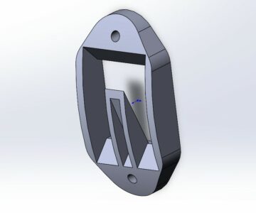 3D модель Крючок для одежды в кабину трактора МТЗ Беларус