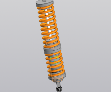 3D модель Амортизатор - условный ход 300 мм