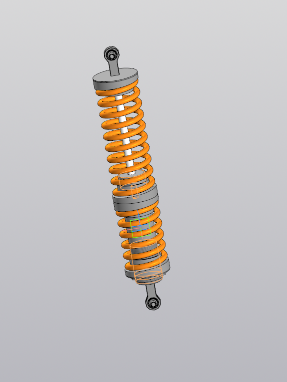 3D модель Амортизатор - условный ход 300 мм