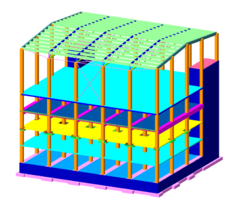 Чертеж Проектирование железобетонных и каменных конструкций с использованием программного пакета Лира