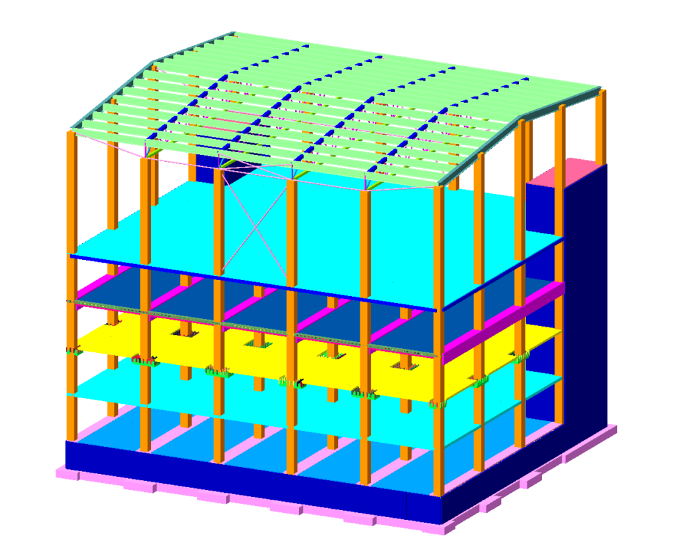 Чертеж Проектирование железобетонных и каменных конструкций с использованием программного пакета Лира