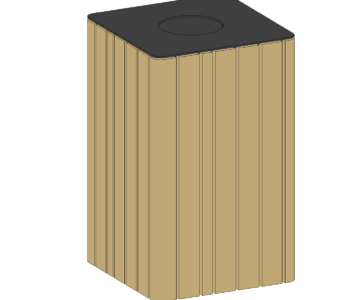 Чертеж Урна Стиль Revit