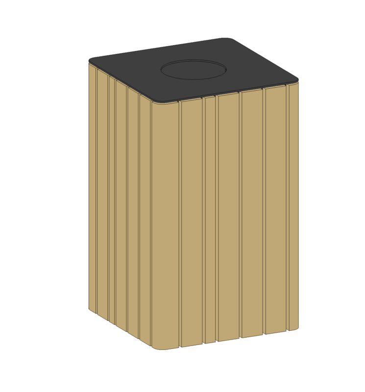 Чертеж Урна Стиль Revit