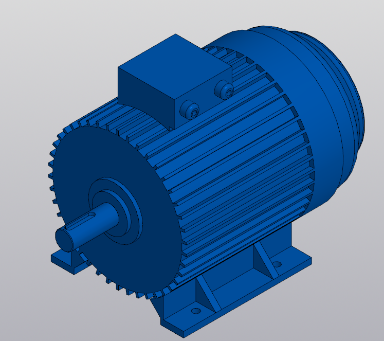 3D модель Электродвигатель 4A112М4