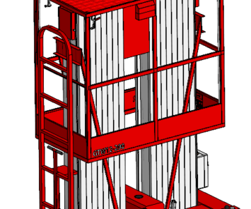 3D модель Телескопический подъемник SKYER