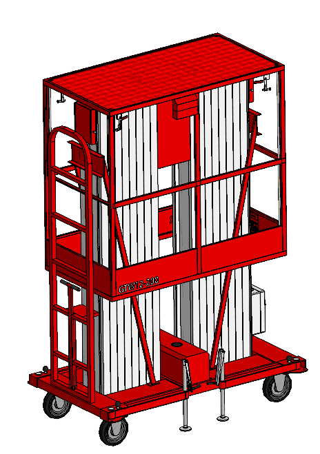 3D модель Телескопический подъемник SKYER