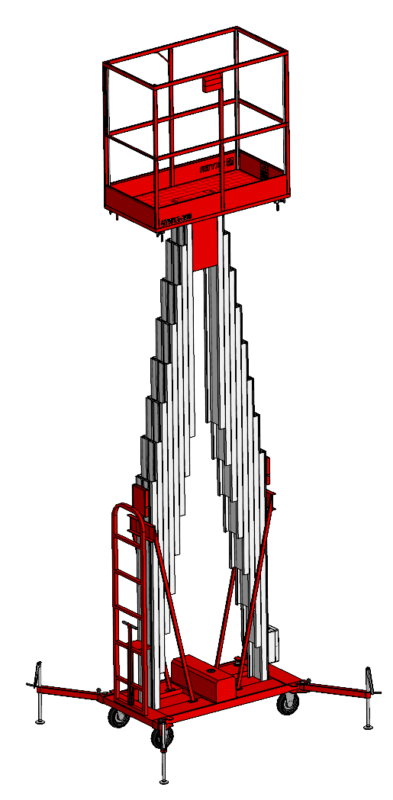 3D модель Телескопический подъемник SKYER