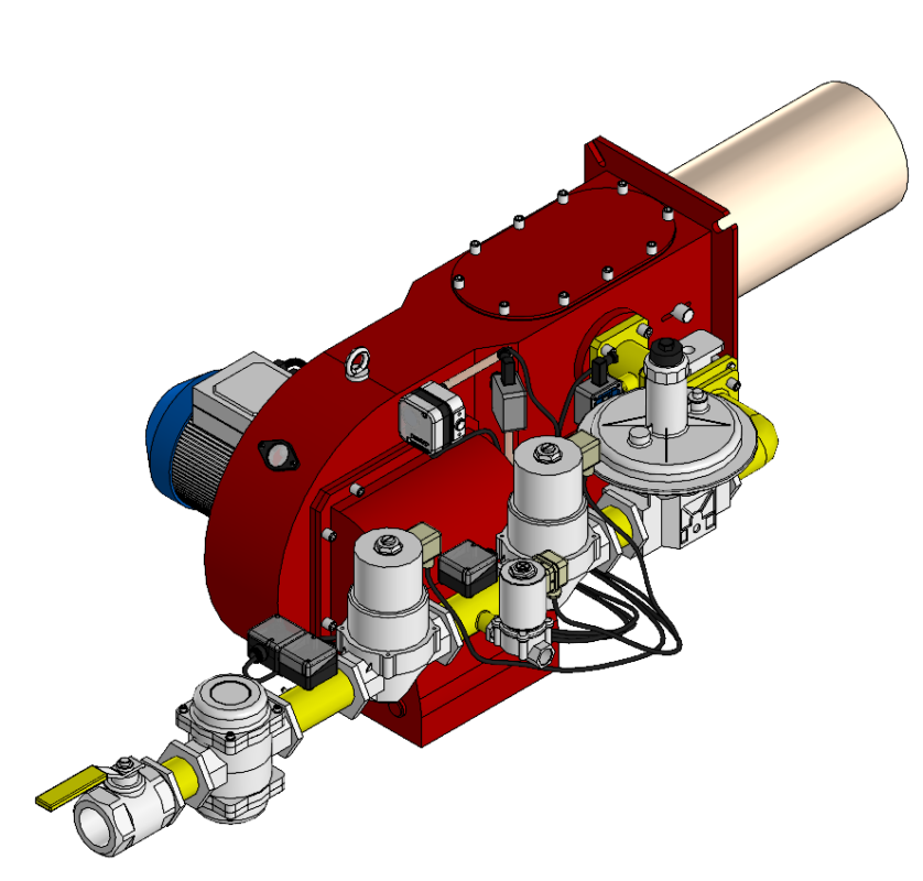 3D модель Газовая горелка ГБЛ-0,45
