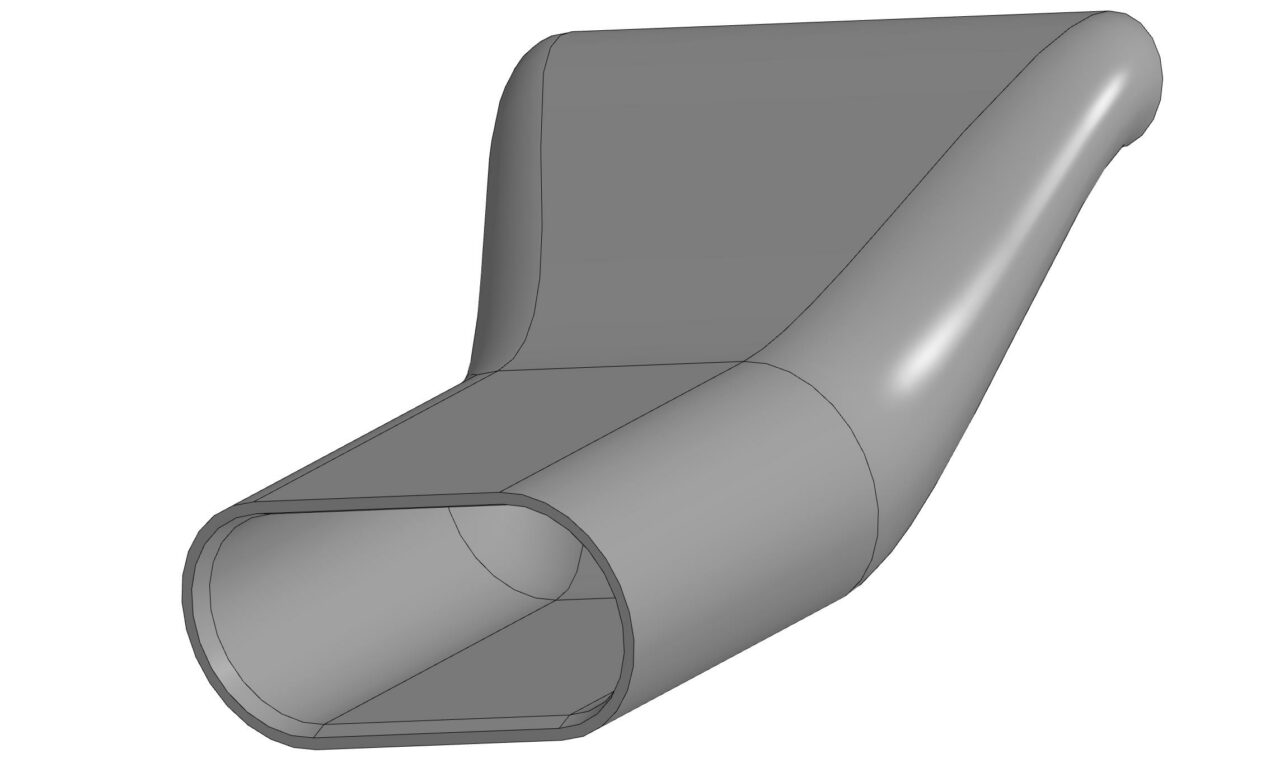 3D модель Ravon Nexia сопло воздуховода под сидением