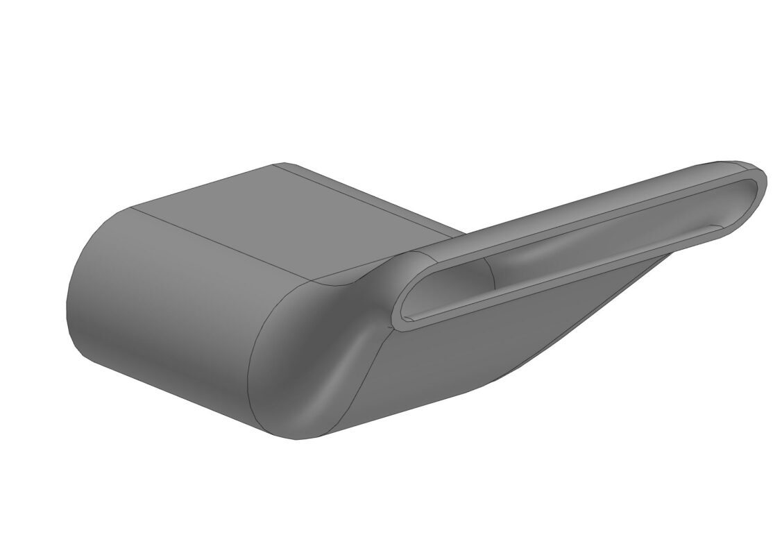 3D модель Ravon Nexia сопло воздуховода под сидением