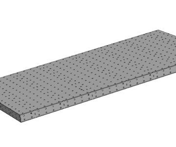 3D модель Столешница сварочного стола 2900х1450х100 из 6 мм