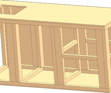 3D модель Столярный стол 2000х800х980 мм