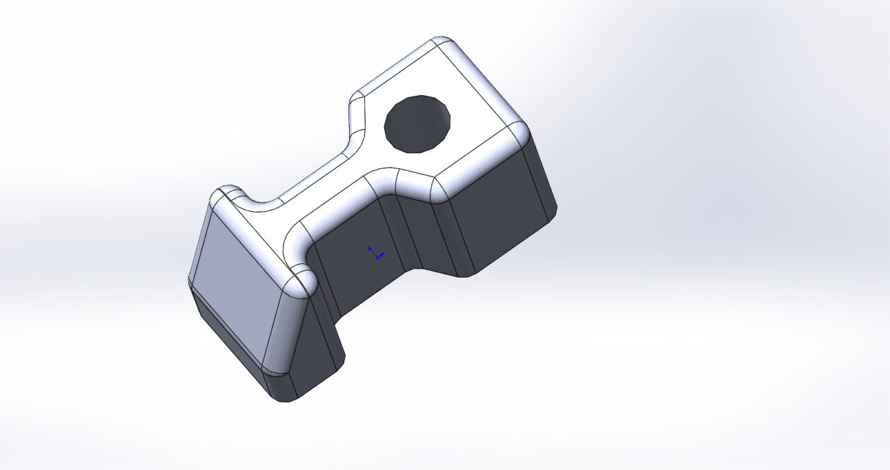 3D модель Монтажный уголок 90 градусов