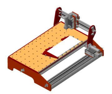 3D модель Сверлильно-присадочный станок.