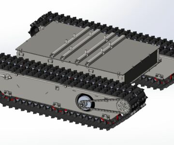Чертеж Самоходная гусеничная тележка с высоким клиренсом