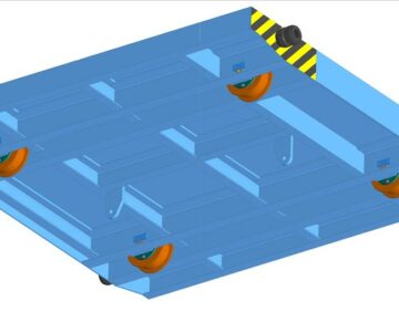 3D модель Тележка передаточная цеховая - 3т