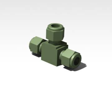 3D модель Тройник S6-6-UT