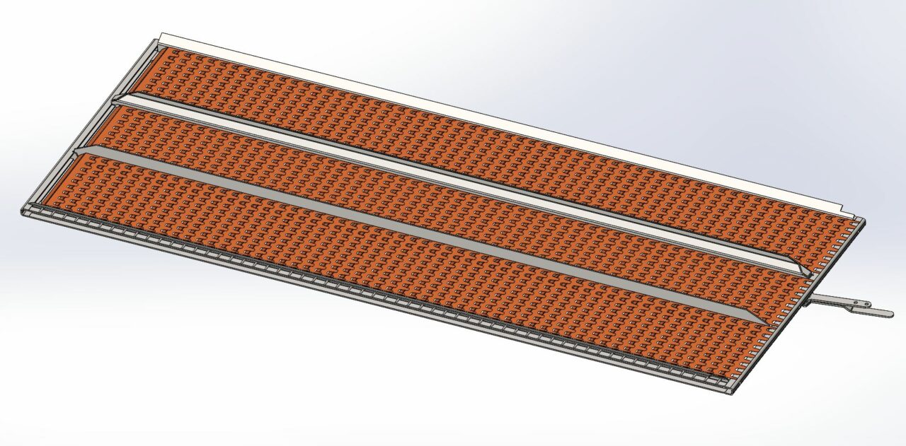 Чертеж Верхнее решето комбайна Claas Tucano 0005535411