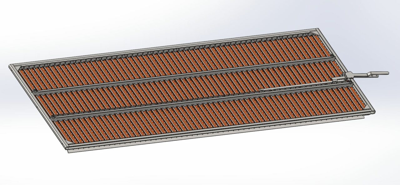 Чертеж Верхнее решето комбайна Claas Tucano 0005535411