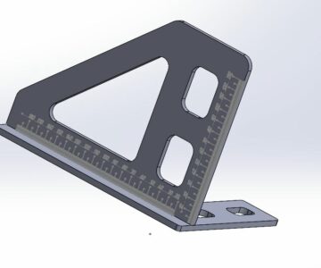 Чертеж Угольник разметочный двухсторонний