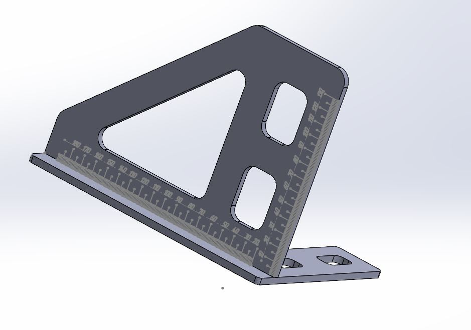 Чертеж Угольник разметочный двухсторонний