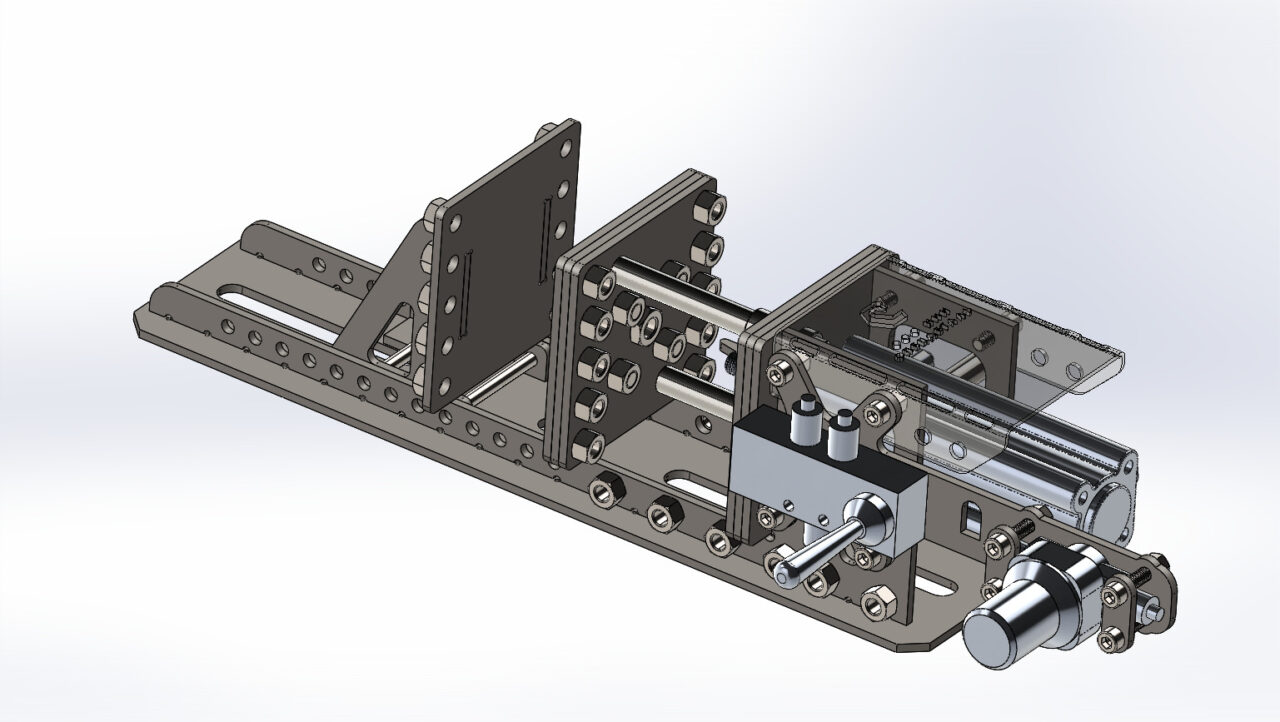 3D модель Универсальные пневмо-тиски под любые вариации губок
