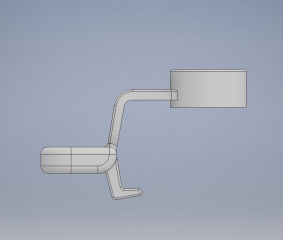 Чертеж Фиксатор подлокотника Mazda 3 BK (GJ6A-64-45Y-02)