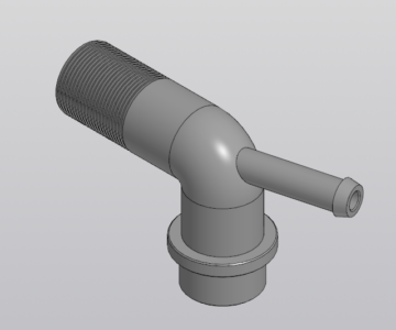 3D модель Патрубок системы вентиляции картерных газов VAG 048 103 229