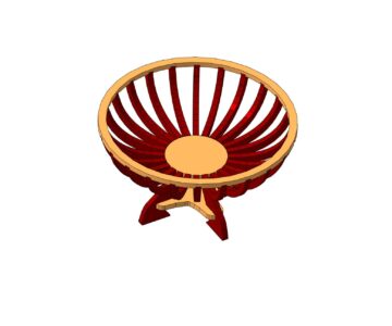 3D модель Ваза для фруктов