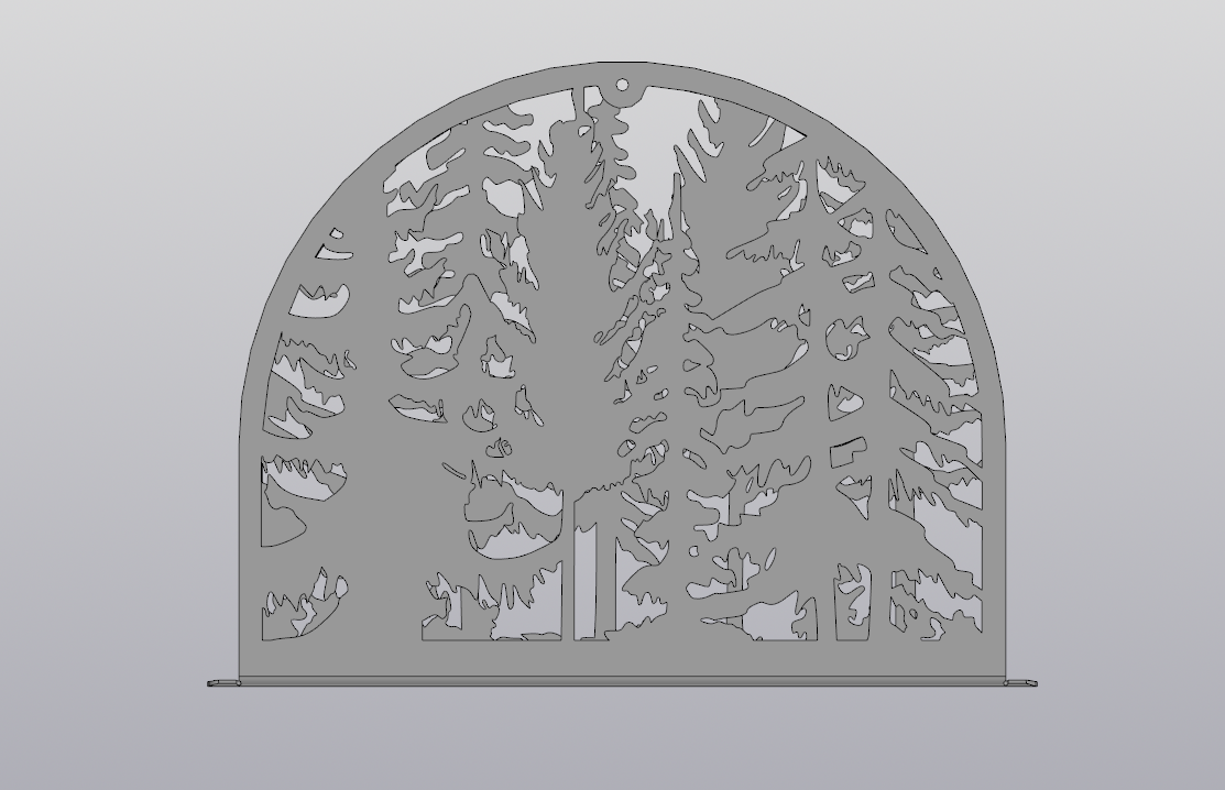 3D модель Дровница Лес