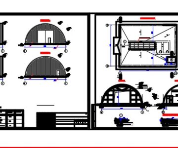 Чертеж Автомойка (утепленный бескаркасный ангар) в РК