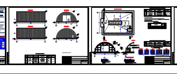 Чертеж Автомойка (утепленный бескаркасный ангар) в РК