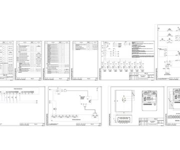 Чертеж Щит управления освещением