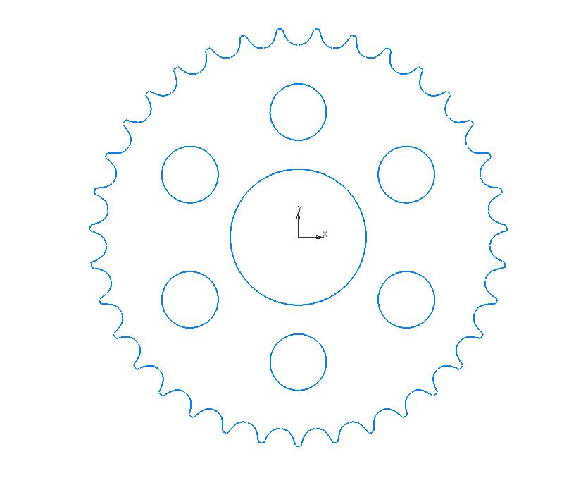 Чертеж Переход на двигатель 49СС "Карпаты"