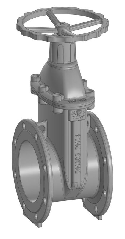 3D модель Задвижка DN200 PN16