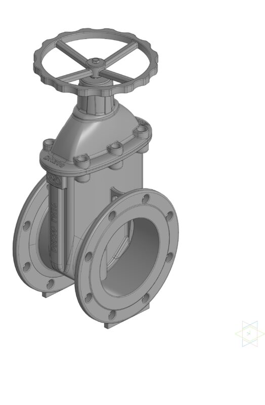 3D модель Задвижка DN200 PN16