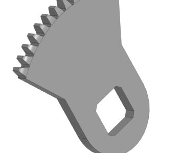 3D модель Зубчатый сегмент электропривода AUMA SAEX 14.6 SEMEXC 01.1