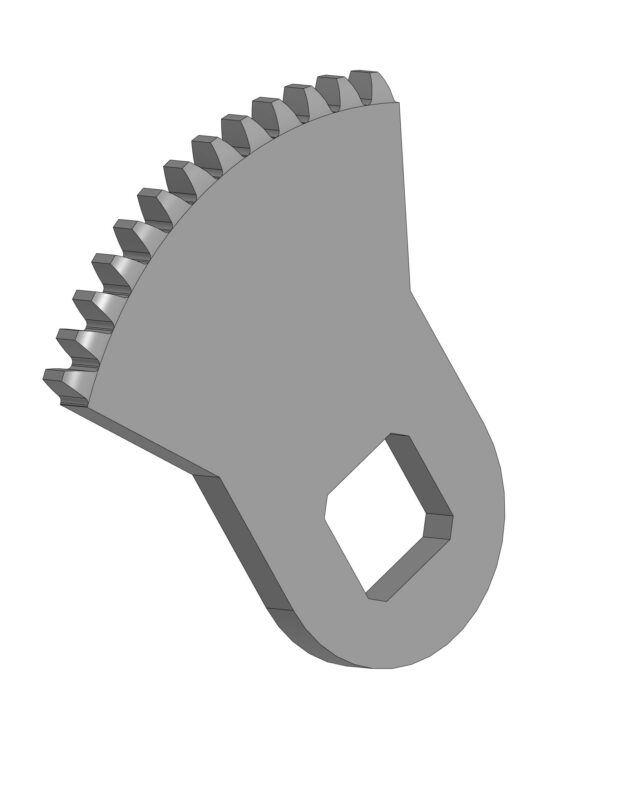 3D модель Зубчатый сегмент электропривода AUMA SAEX 14.6 SEMEXC 01.1