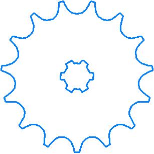 Чертеж Переход на двигатель 49СС "Карпаты"