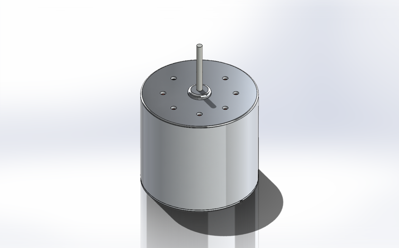 3D модель 3D-модель   электродвигателя постоянного тока серии dc-motor-202