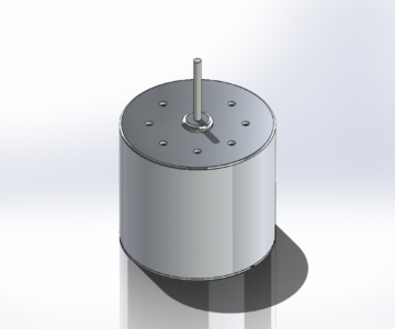 3D модель 3D-модель   электродвигателя постоянного тока серии dc-motor-202